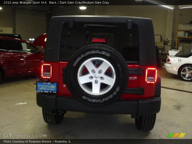 Black / Dark Slate Gray/Medium Slate Gray 2010 Jeep Wrangler Sport 4x4