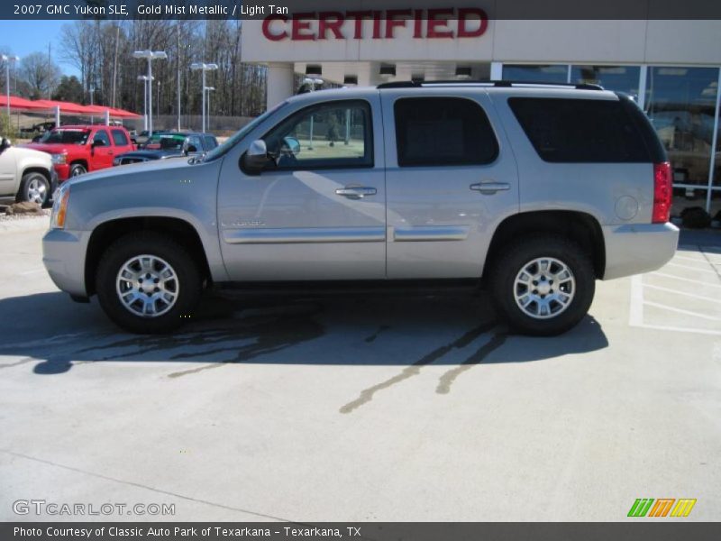 Gold Mist Metallic / Light Tan 2007 GMC Yukon SLE