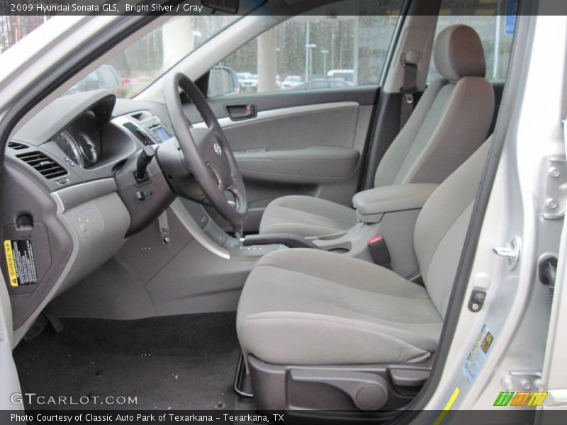 Bright Silver / Gray 2009 Hyundai Sonata GLS