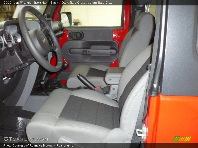 Black / Dark Slate Gray/Medium Slate Gray 2010 Jeep Wrangler Sport 4x4