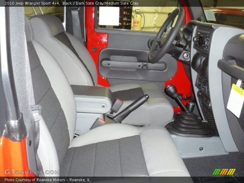Black / Dark Slate Gray/Medium Slate Gray 2010 Jeep Wrangler Sport 4x4