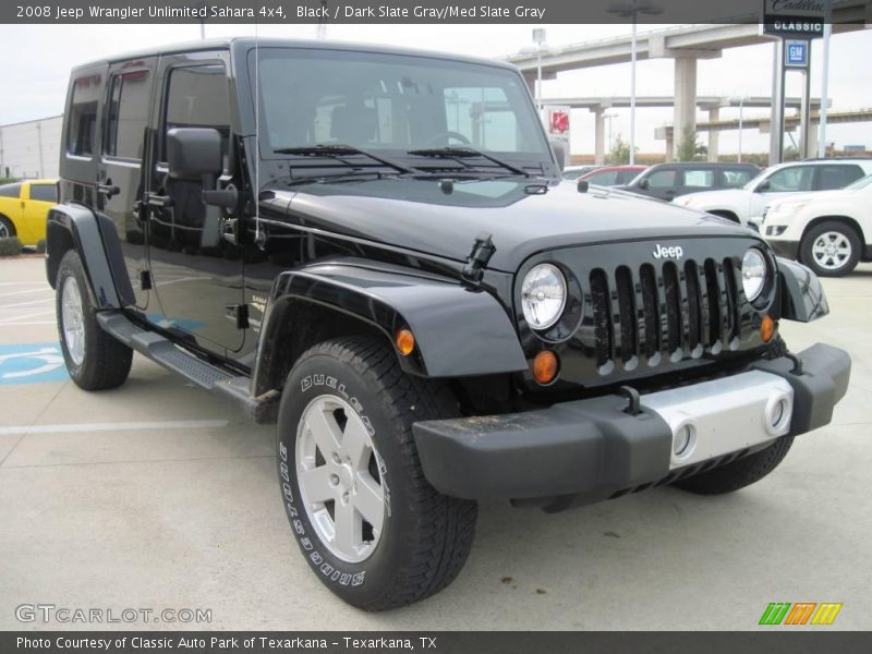 Black / Dark Slate Gray/Med Slate Gray 2008 Jeep Wrangler Unlimited Sahara 4x4