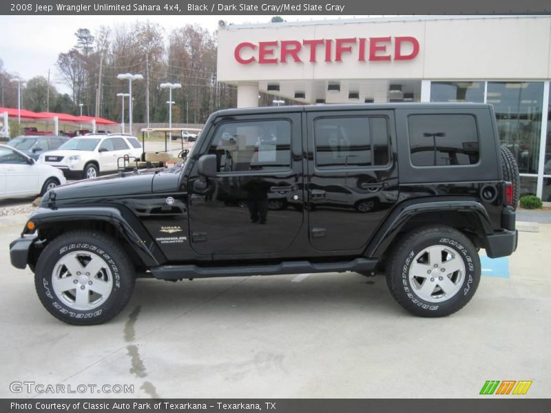 Black / Dark Slate Gray/Med Slate Gray 2008 Jeep Wrangler Unlimited Sahara 4x4