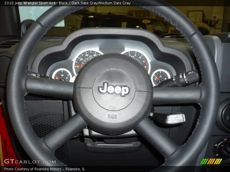 Black / Dark Slate Gray/Medium Slate Gray 2010 Jeep Wrangler Sport 4x4