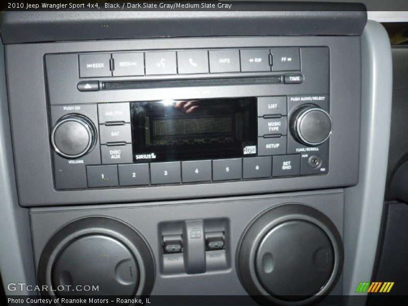 Black / Dark Slate Gray/Medium Slate Gray 2010 Jeep Wrangler Sport 4x4
