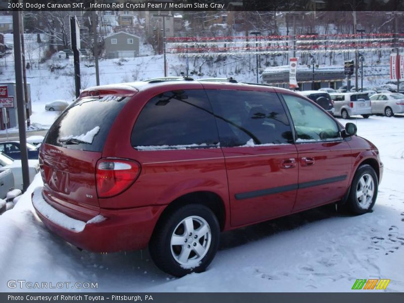 Inferno Red Crystal Pearl / Medium Slate Gray 2005 Dodge Caravan SXT