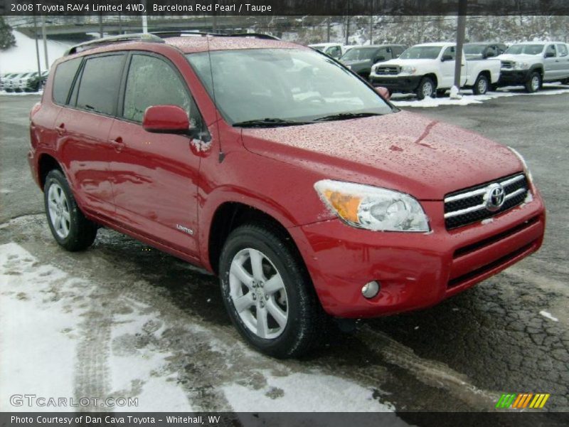 Barcelona Red Pearl / Taupe 2008 Toyota RAV4 Limited 4WD
