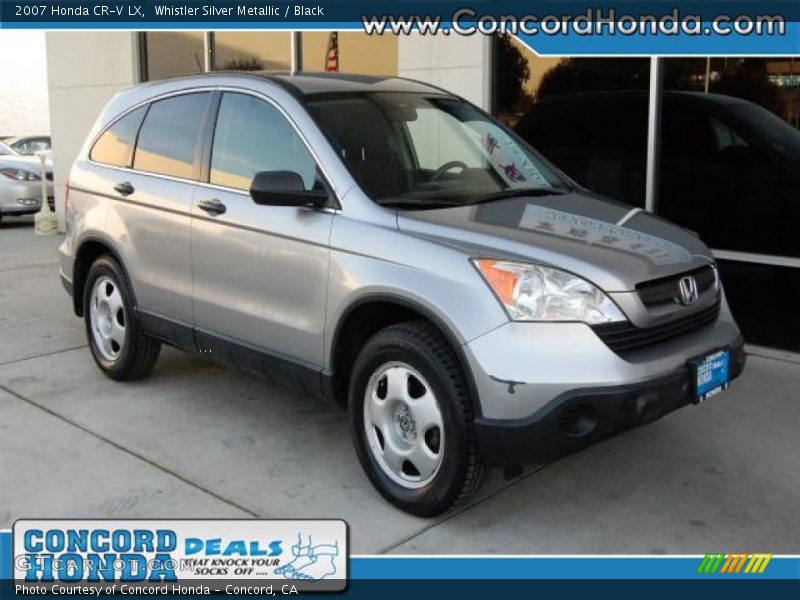 Whistler Silver Metallic / Black 2007 Honda CR-V LX