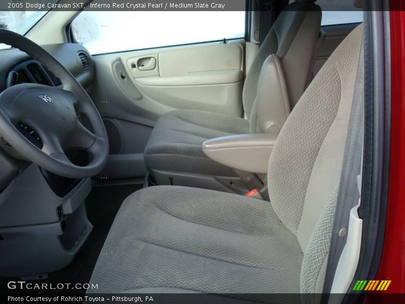 Inferno Red Crystal Pearl / Medium Slate Gray 2005 Dodge Caravan SXT