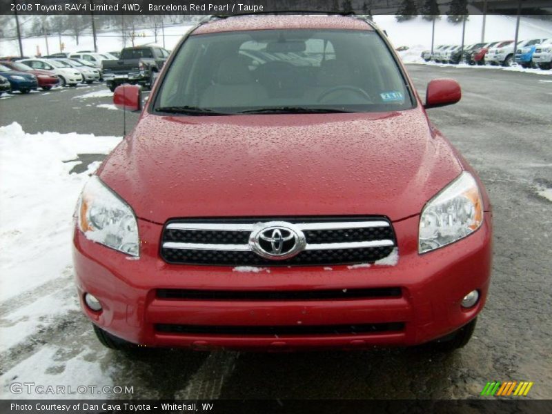 Barcelona Red Pearl / Taupe 2008 Toyota RAV4 Limited 4WD