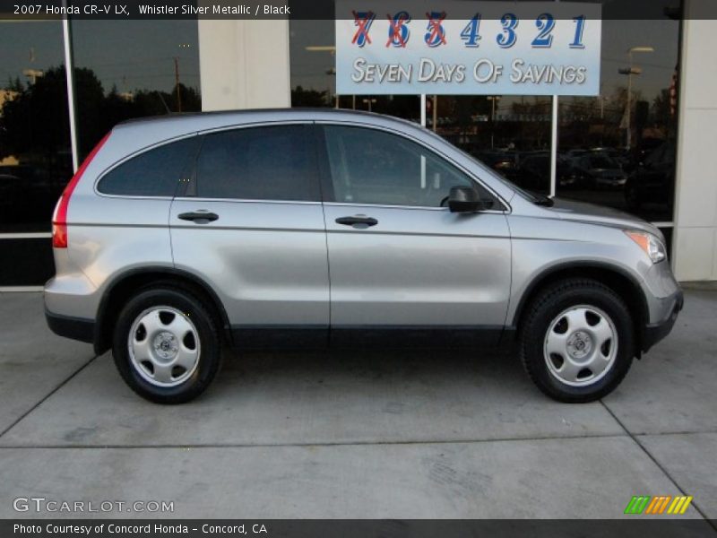 Whistler Silver Metallic / Black 2007 Honda CR-V LX