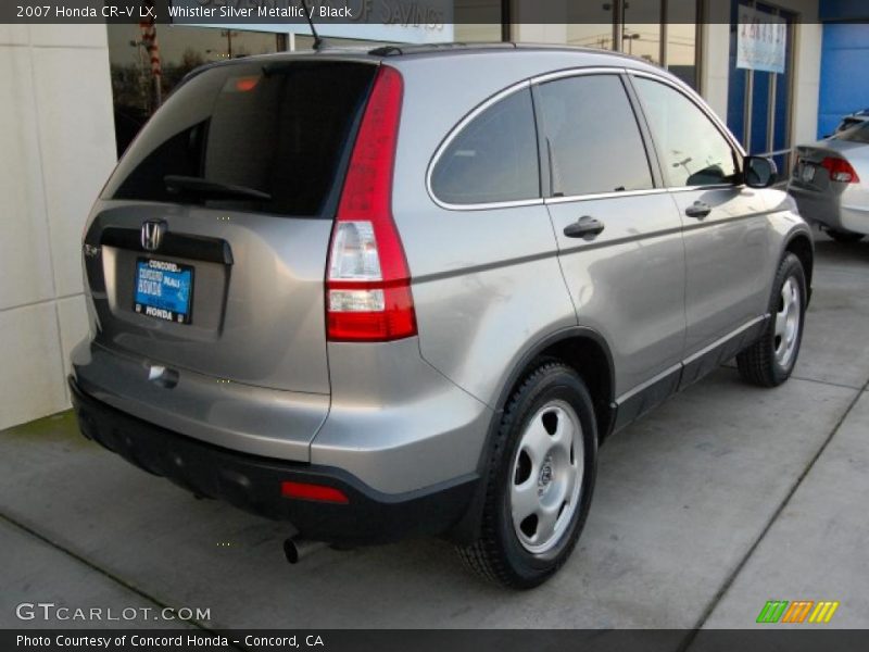 Whistler Silver Metallic / Black 2007 Honda CR-V LX