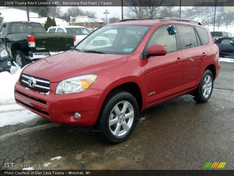 Barcelona Red Pearl / Taupe 2008 Toyota RAV4 Limited 4WD