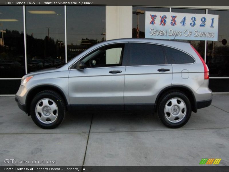 Whistler Silver Metallic / Black 2007 Honda CR-V LX