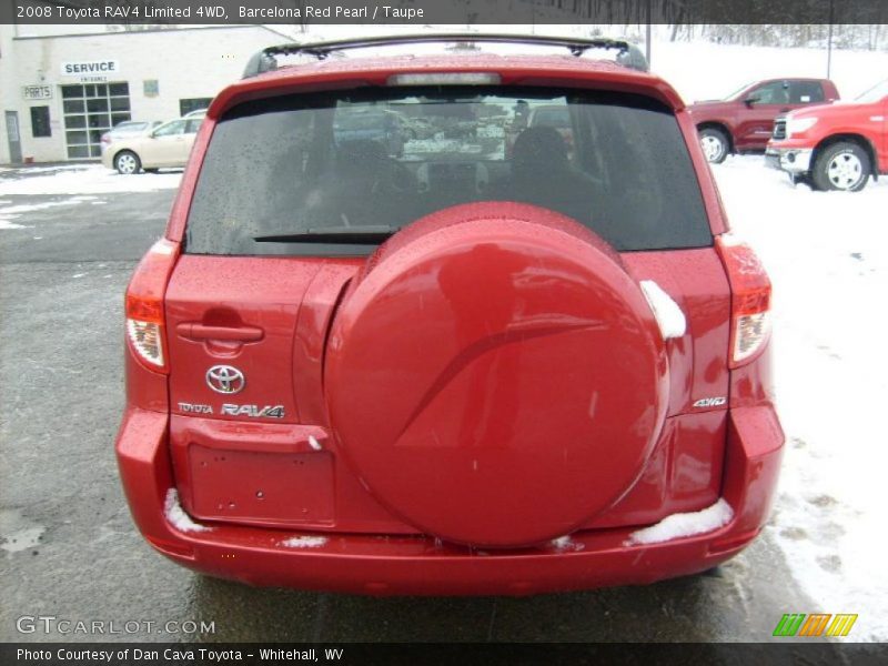 Barcelona Red Pearl / Taupe 2008 Toyota RAV4 Limited 4WD