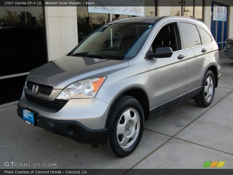Whistler Silver Metallic / Black 2007 Honda CR-V LX