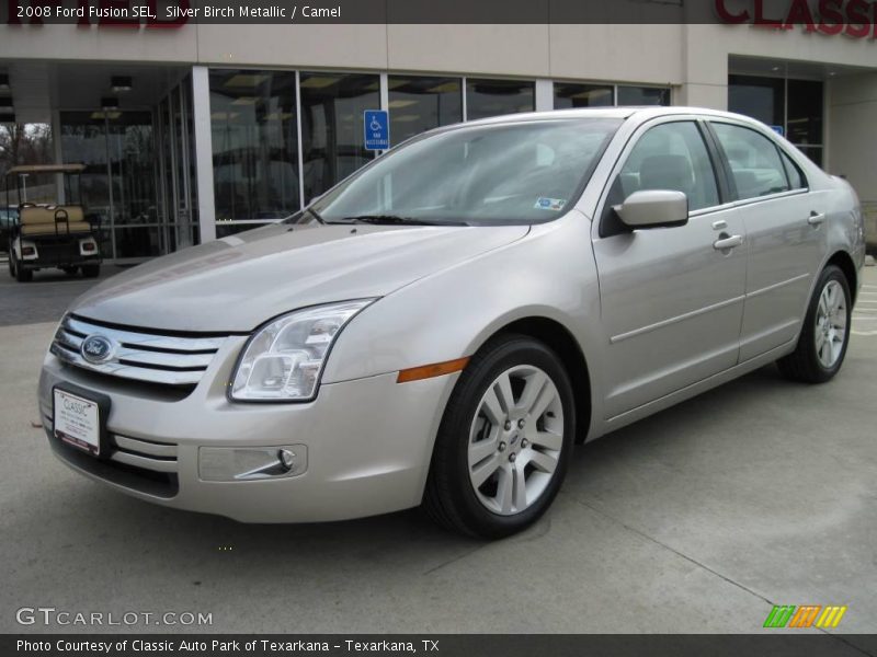 Silver Birch Metallic / Camel 2008 Ford Fusion SEL