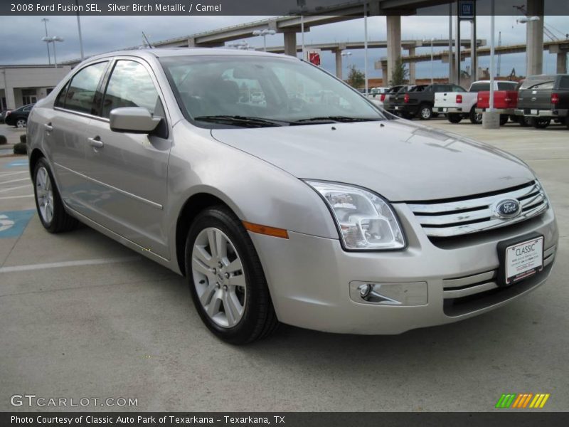 Silver Birch Metallic / Camel 2008 Ford Fusion SEL
