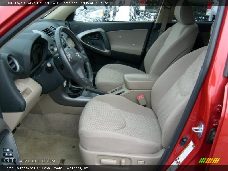 Barcelona Red Pearl / Taupe 2008 Toyota RAV4 Limited 4WD
