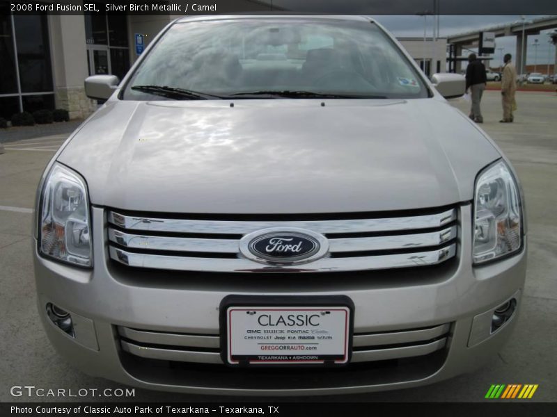 Silver Birch Metallic / Camel 2008 Ford Fusion SEL