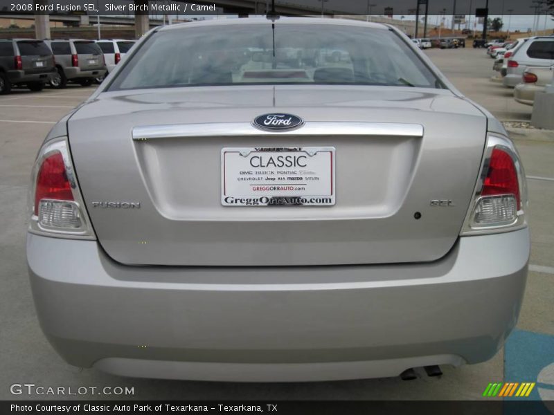 Silver Birch Metallic / Camel 2008 Ford Fusion SEL