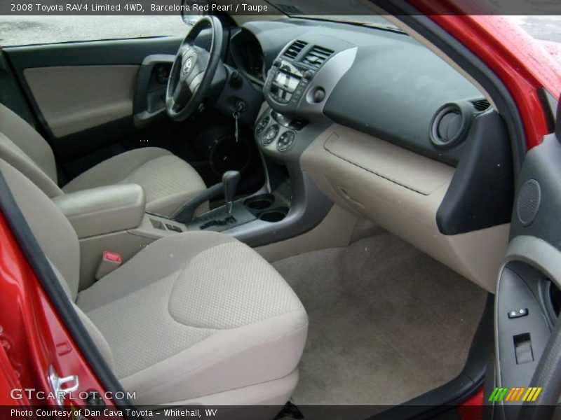 Barcelona Red Pearl / Taupe 2008 Toyota RAV4 Limited 4WD