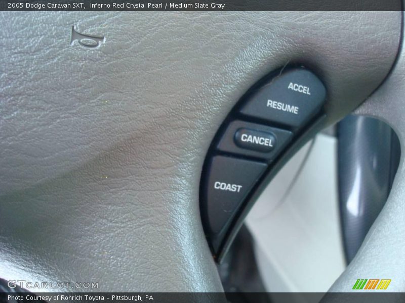 Inferno Red Crystal Pearl / Medium Slate Gray 2005 Dodge Caravan SXT