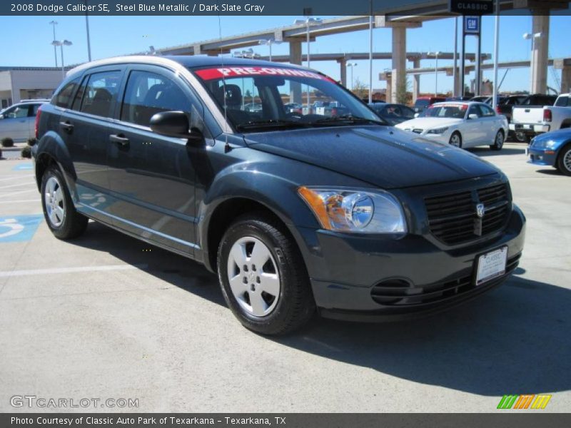 Steel Blue Metallic / Dark Slate Gray 2008 Dodge Caliber SE