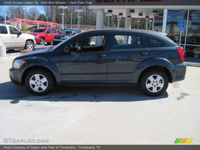Steel Blue Metallic / Dark Slate Gray 2008 Dodge Caliber SE