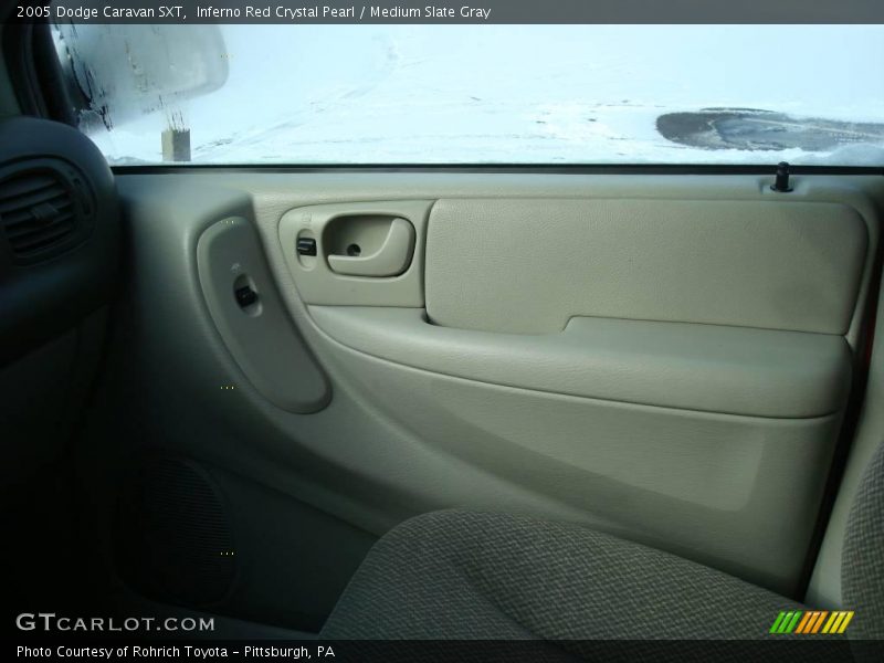 Inferno Red Crystal Pearl / Medium Slate Gray 2005 Dodge Caravan SXT