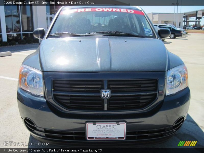 Steel Blue Metallic / Dark Slate Gray 2008 Dodge Caliber SE