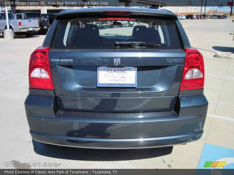 Steel Blue Metallic / Dark Slate Gray 2008 Dodge Caliber SE
