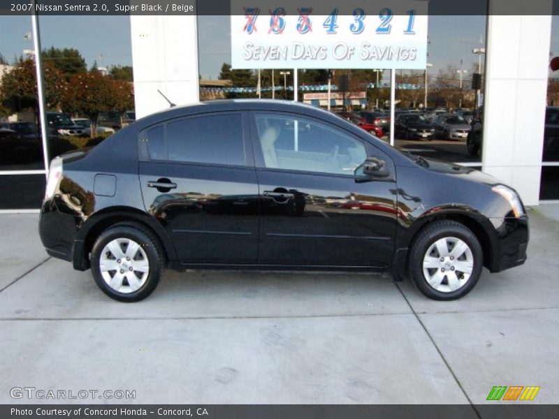 Super Black / Beige 2007 Nissan Sentra 2.0