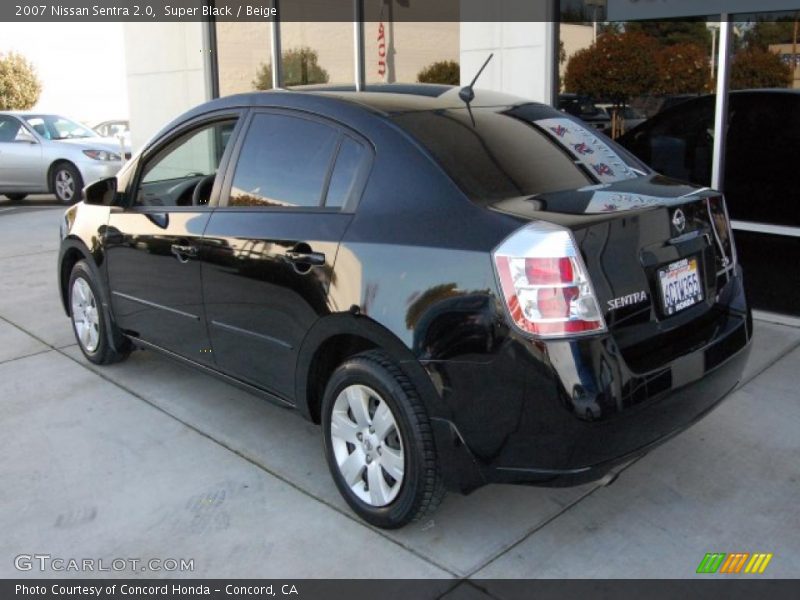 Super Black / Beige 2007 Nissan Sentra 2.0