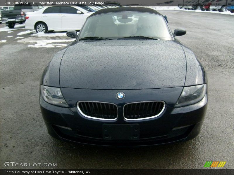 Monaco Blue Metallic / Beige 2006 BMW Z4 3.0i Roadster