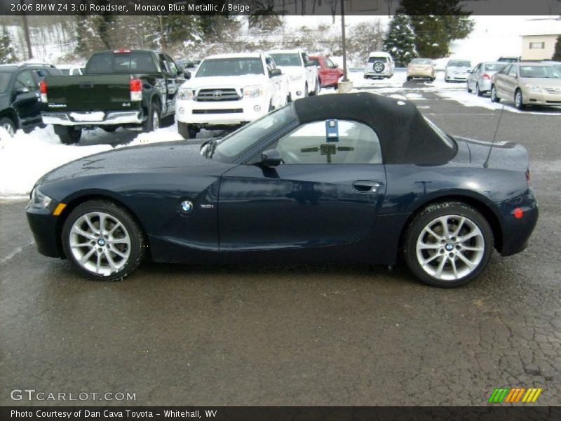 Monaco Blue Metallic / Beige 2006 BMW Z4 3.0i Roadster