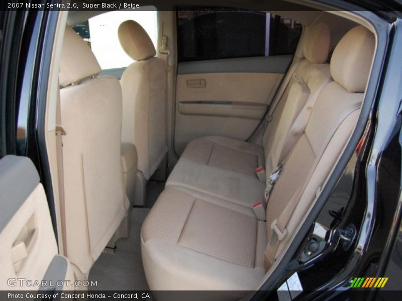 Super Black / Beige 2007 Nissan Sentra 2.0