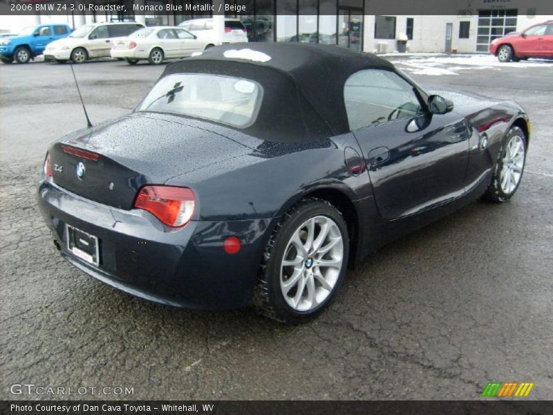 Monaco Blue Metallic / Beige 2006 BMW Z4 3.0i Roadster