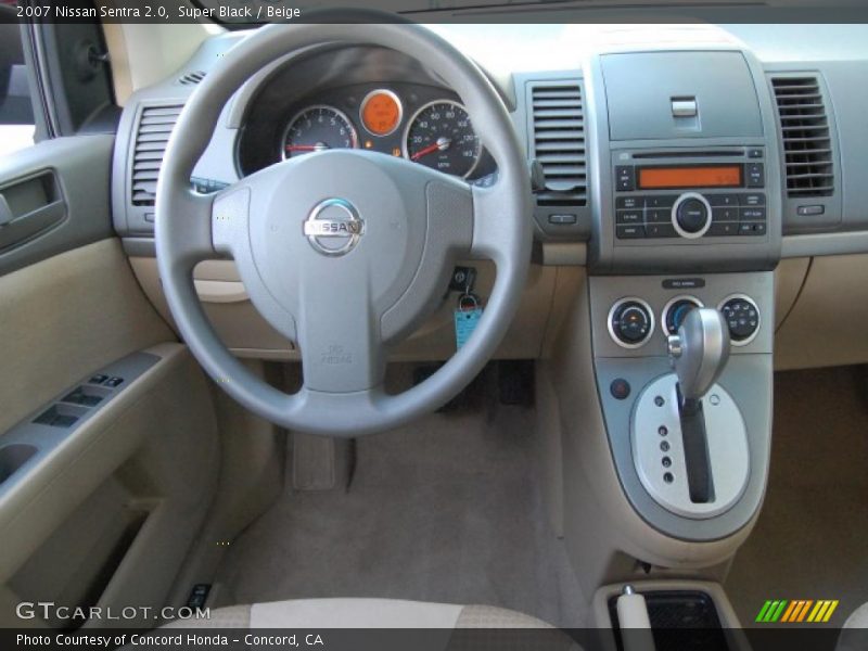 Super Black / Beige 2007 Nissan Sentra 2.0