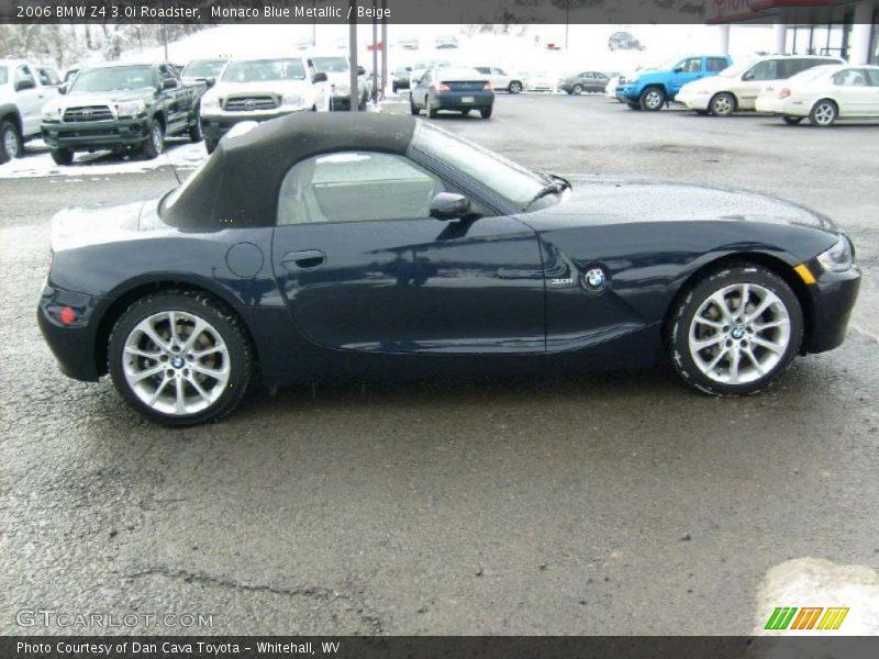 Monaco Blue Metallic / Beige 2006 BMW Z4 3.0i Roadster