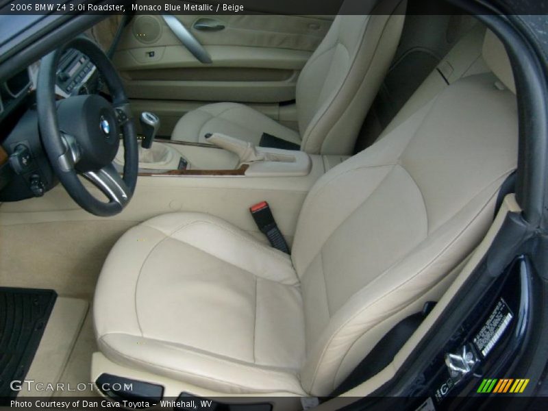 Monaco Blue Metallic / Beige 2006 BMW Z4 3.0i Roadster