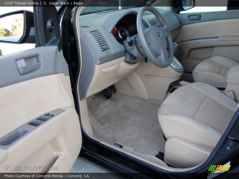 Super Black / Beige 2007 Nissan Sentra 2.0