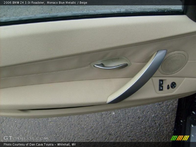 Monaco Blue Metallic / Beige 2006 BMW Z4 3.0i Roadster