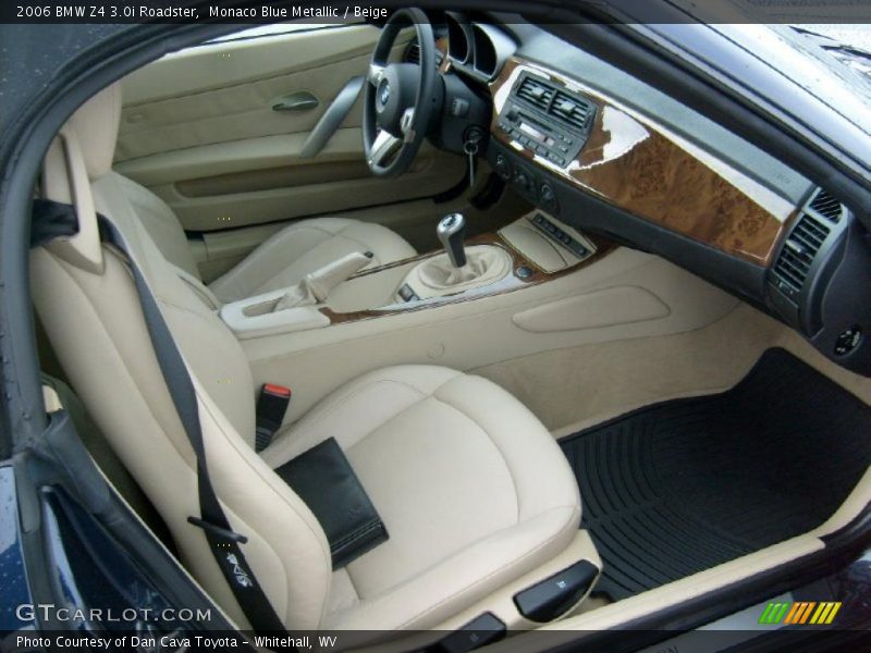 Monaco Blue Metallic / Beige 2006 BMW Z4 3.0i Roadster