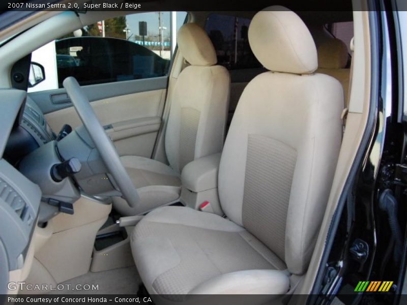 Super Black / Beige 2007 Nissan Sentra 2.0