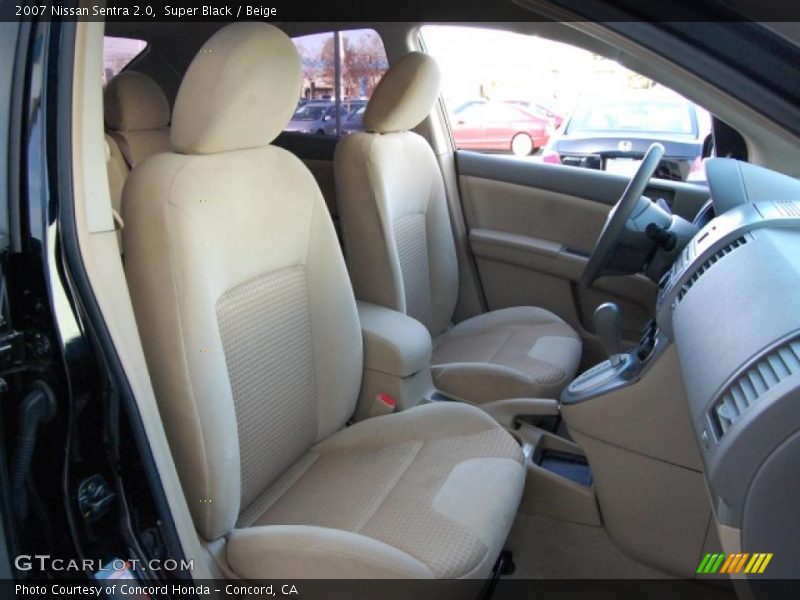 Super Black / Beige 2007 Nissan Sentra 2.0