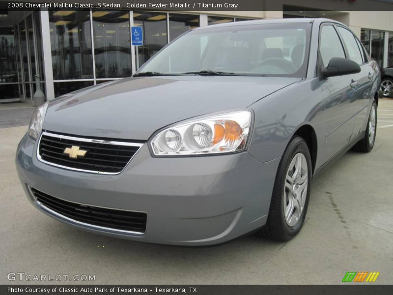 Golden Pewter Metallic / Titanium Gray 2008 Chevrolet Malibu Classic LS Sedan