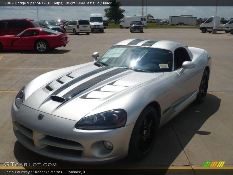 Bright Silver Metallic / Black 2009 Dodge Viper SRT-10 Coupe