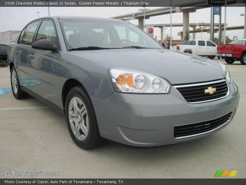 Golden Pewter Metallic / Titanium Gray 2008 Chevrolet Malibu Classic LS Sedan
