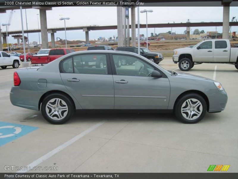 Golden Pewter Metallic / Titanium Gray 2008 Chevrolet Malibu Classic LS Sedan